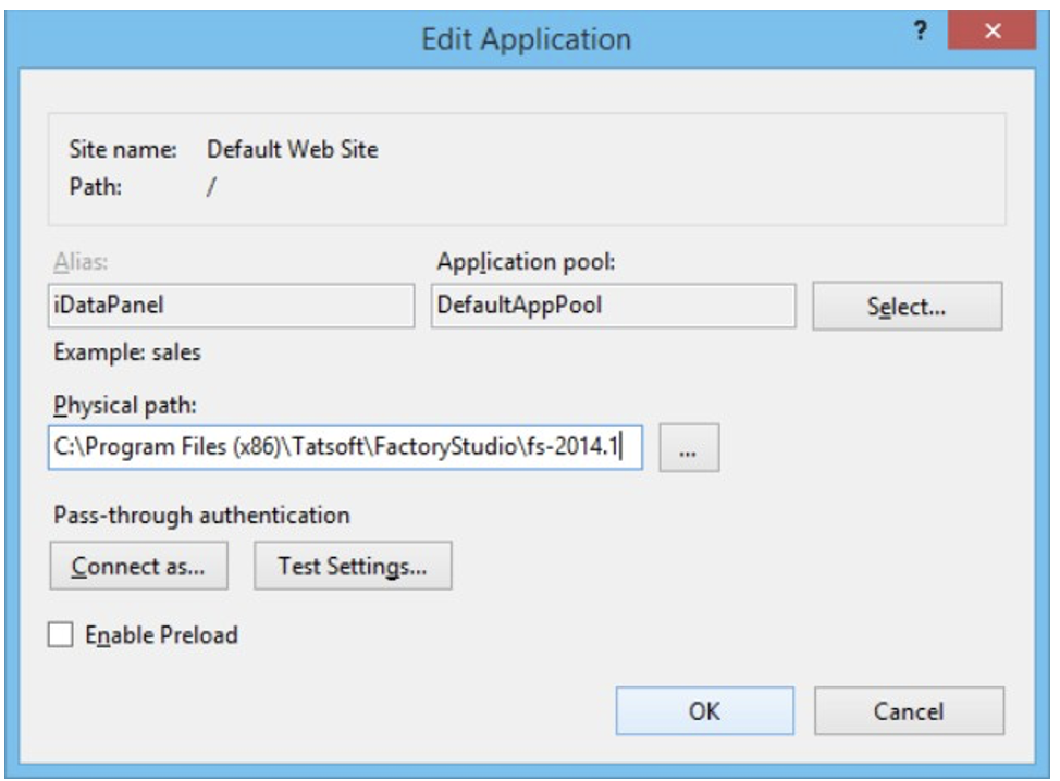 Edit Application options