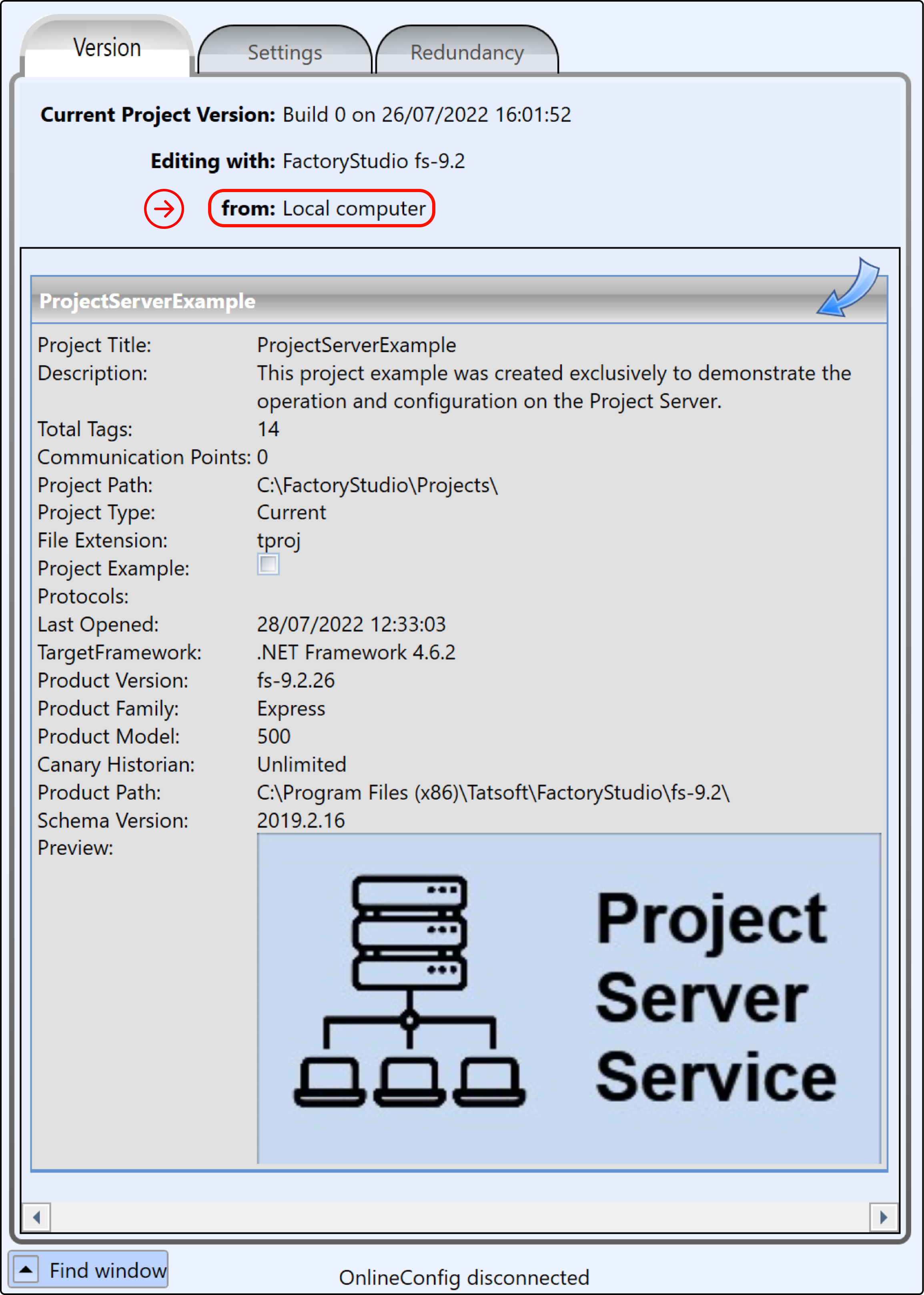 Information on the server side