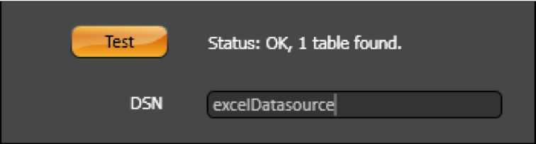 v10 > Connecting to Excel > worddav590a38a8948bbe575084869092948984.png (Enter the DSN) Enter the DSN