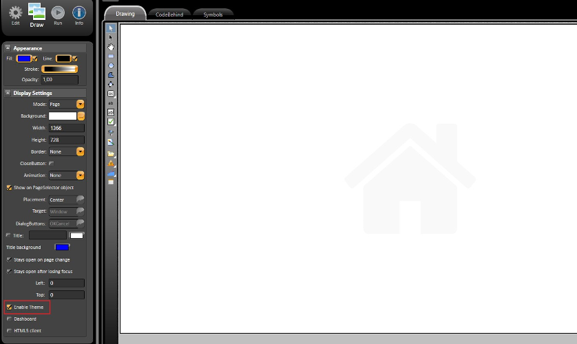 Enable Themes option location