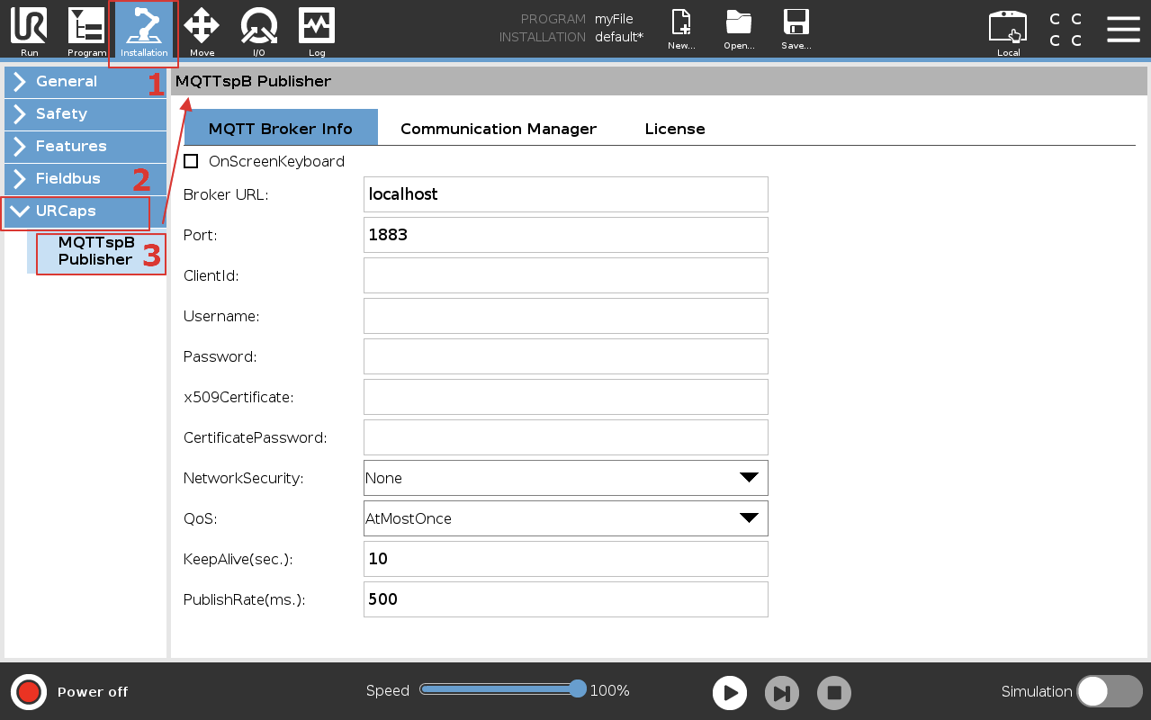 URSim URCap Installation